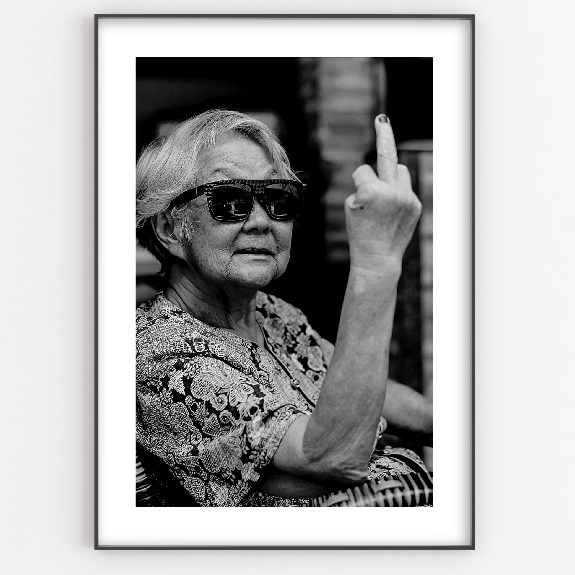 Middle Finger Print - Gina Ellen Wall Art