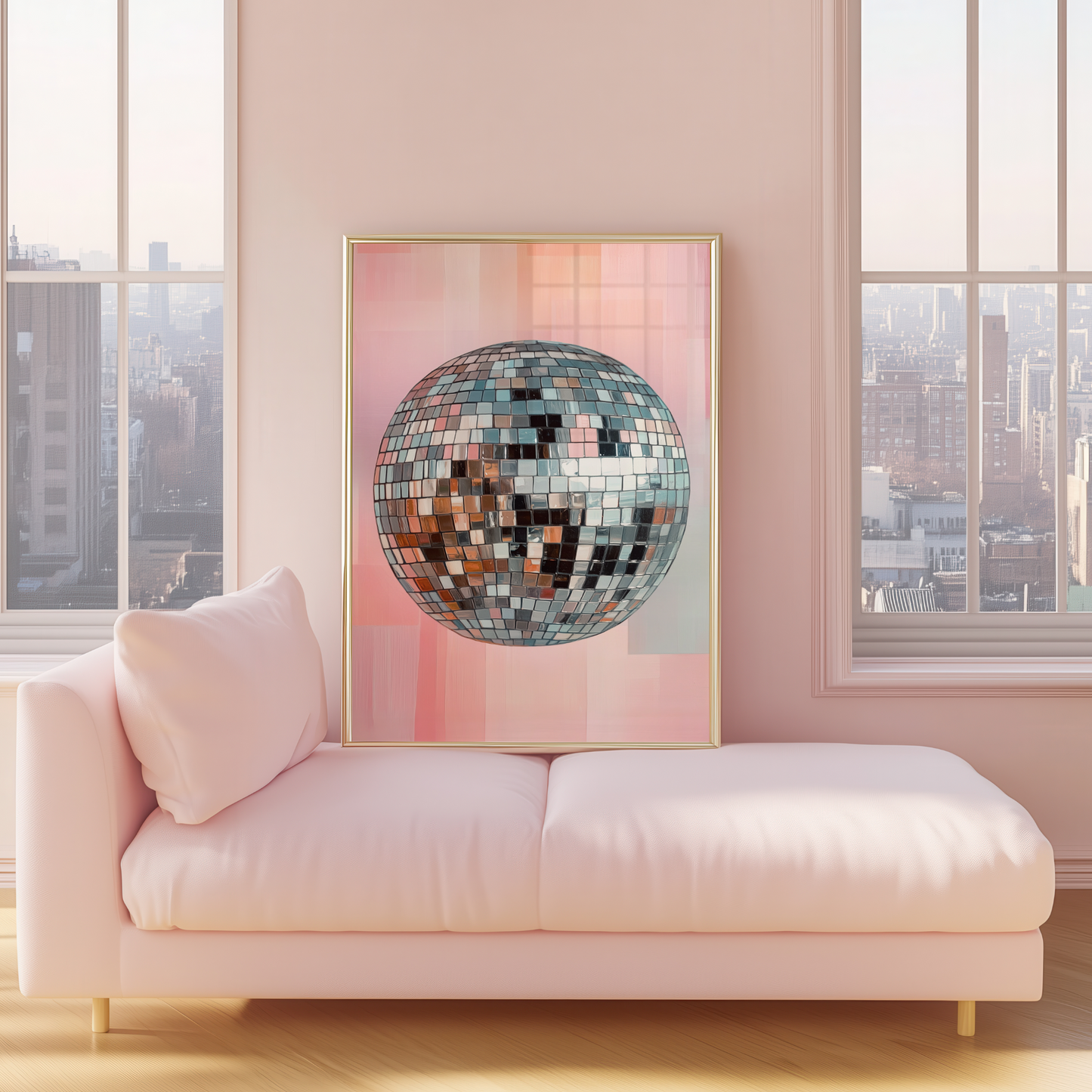 Painted Disco Ball Print - Gina Ellen Wall Art