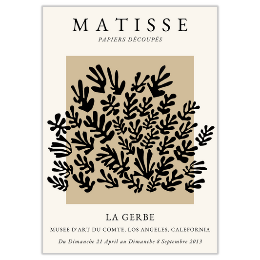 Matisse Nude Neutral La Gerbe Art Exhibition Paris Print - Gina Ellen Wall Art
