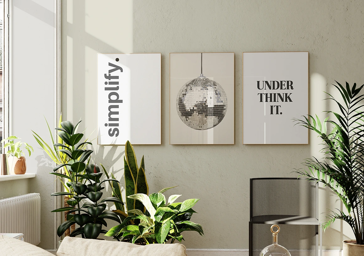 Under Think It Typography Print - Gina Ellen Wall Art