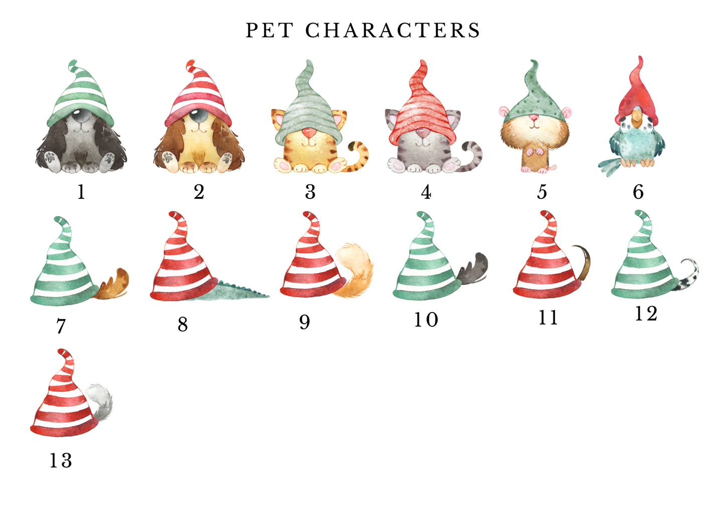 Personalised Christmas Gnome Family Print - Gina Ellen Wall Art