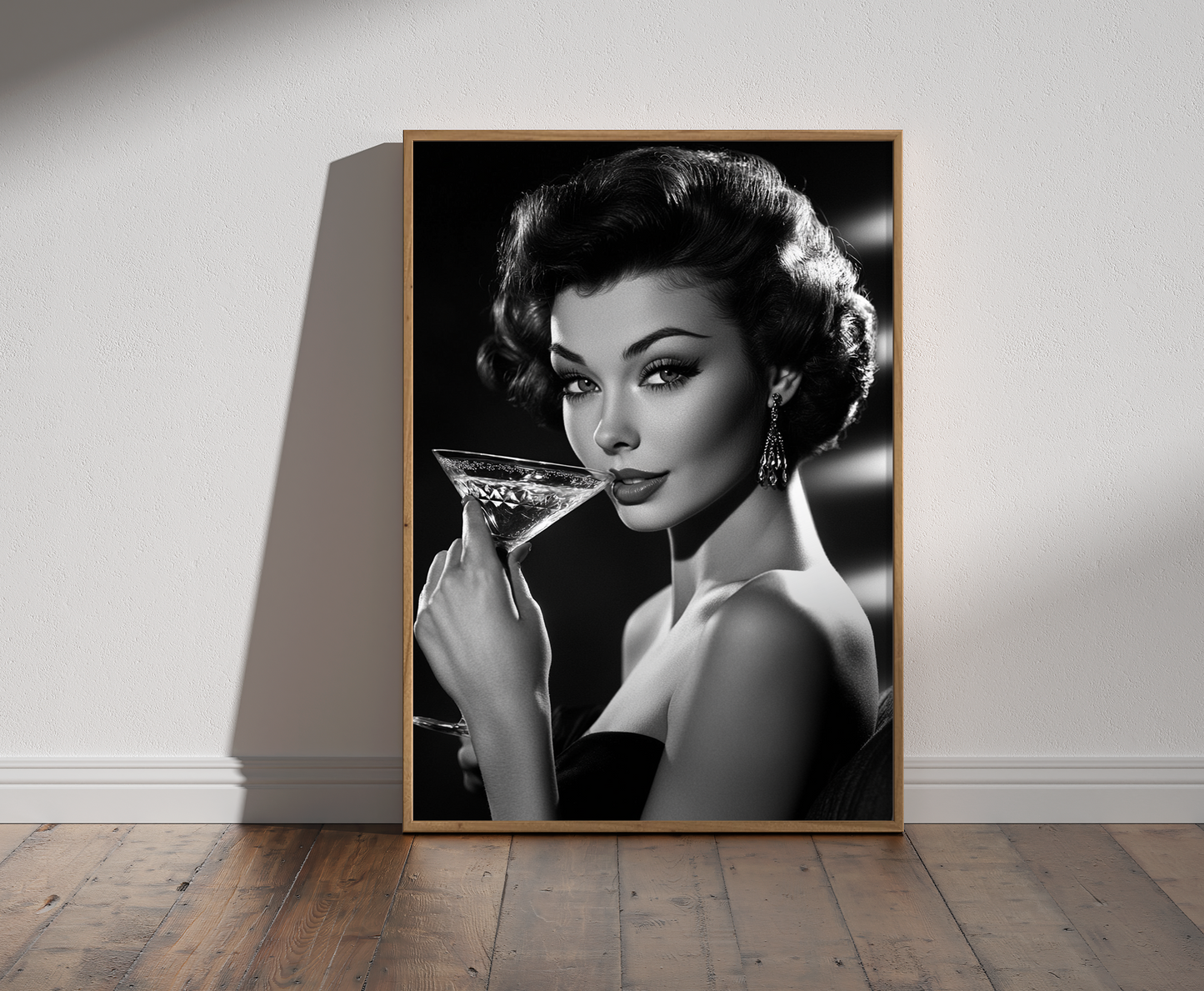 Pin Up Girl Cocktail Print - Gina Ellen Wall Art