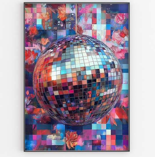 Multi-Coloured Disco Ball Print - Gina Ellen Wall Art