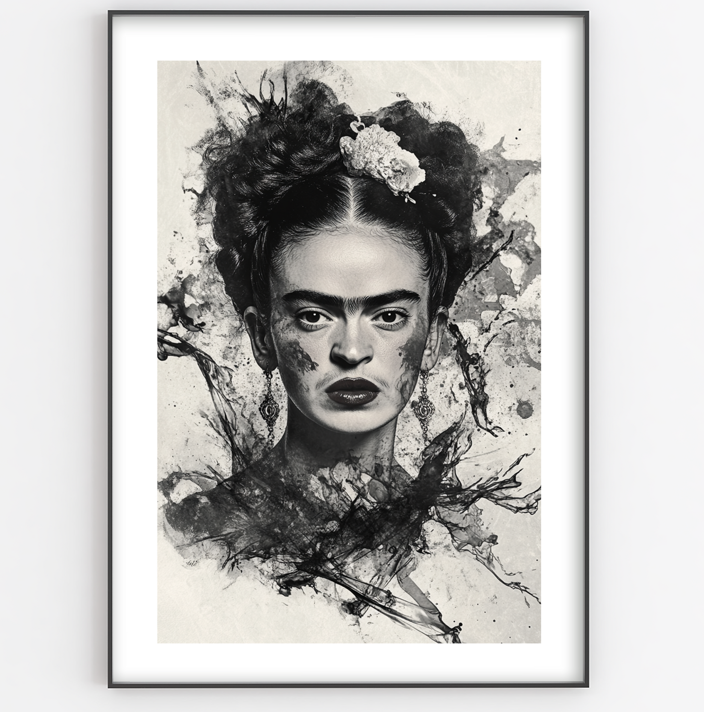 Frida Ink Splash Print - Gina Ellen Wall Art
