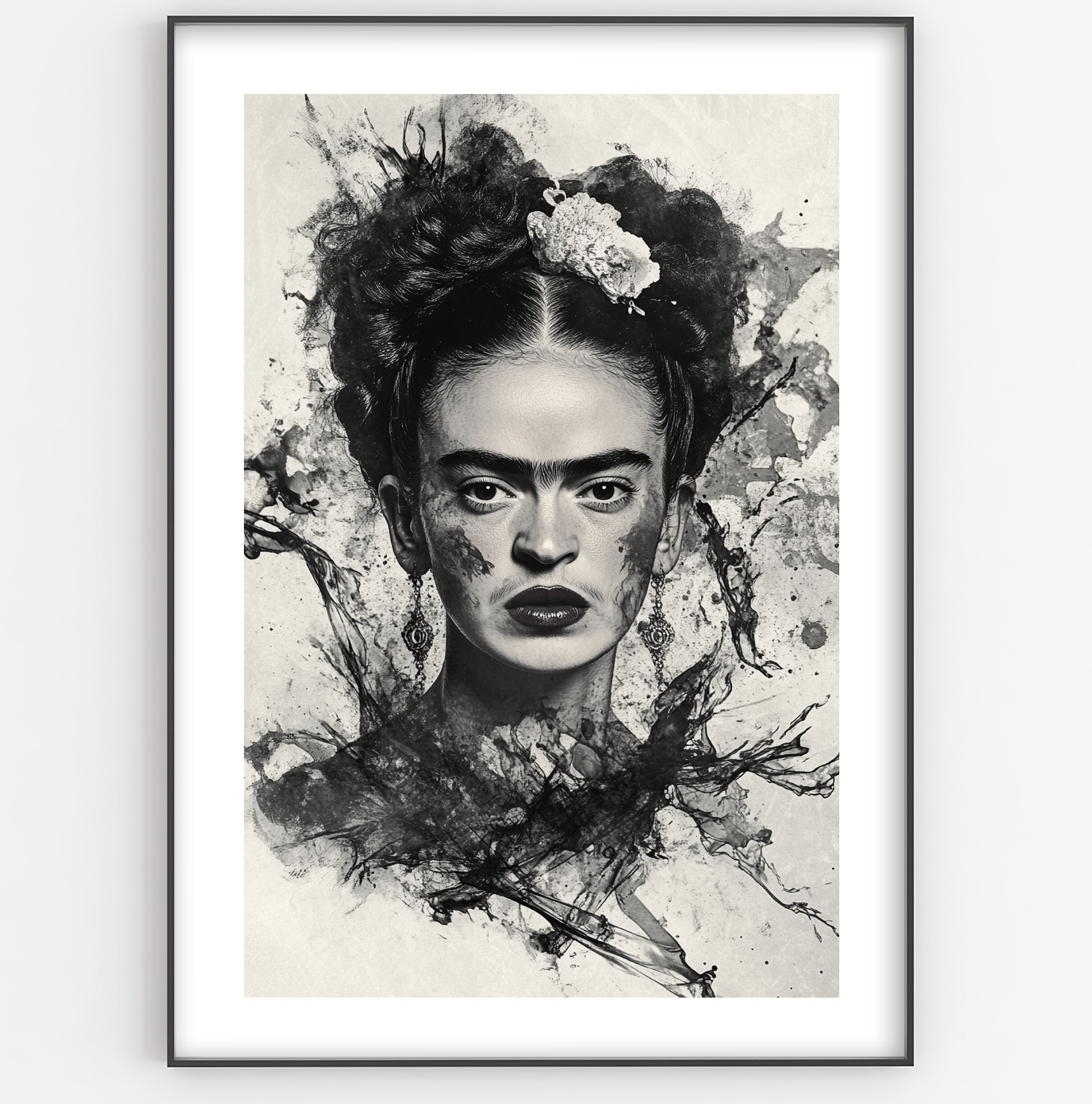 Frida Ink Splash Print - Gina Ellen Wall Art