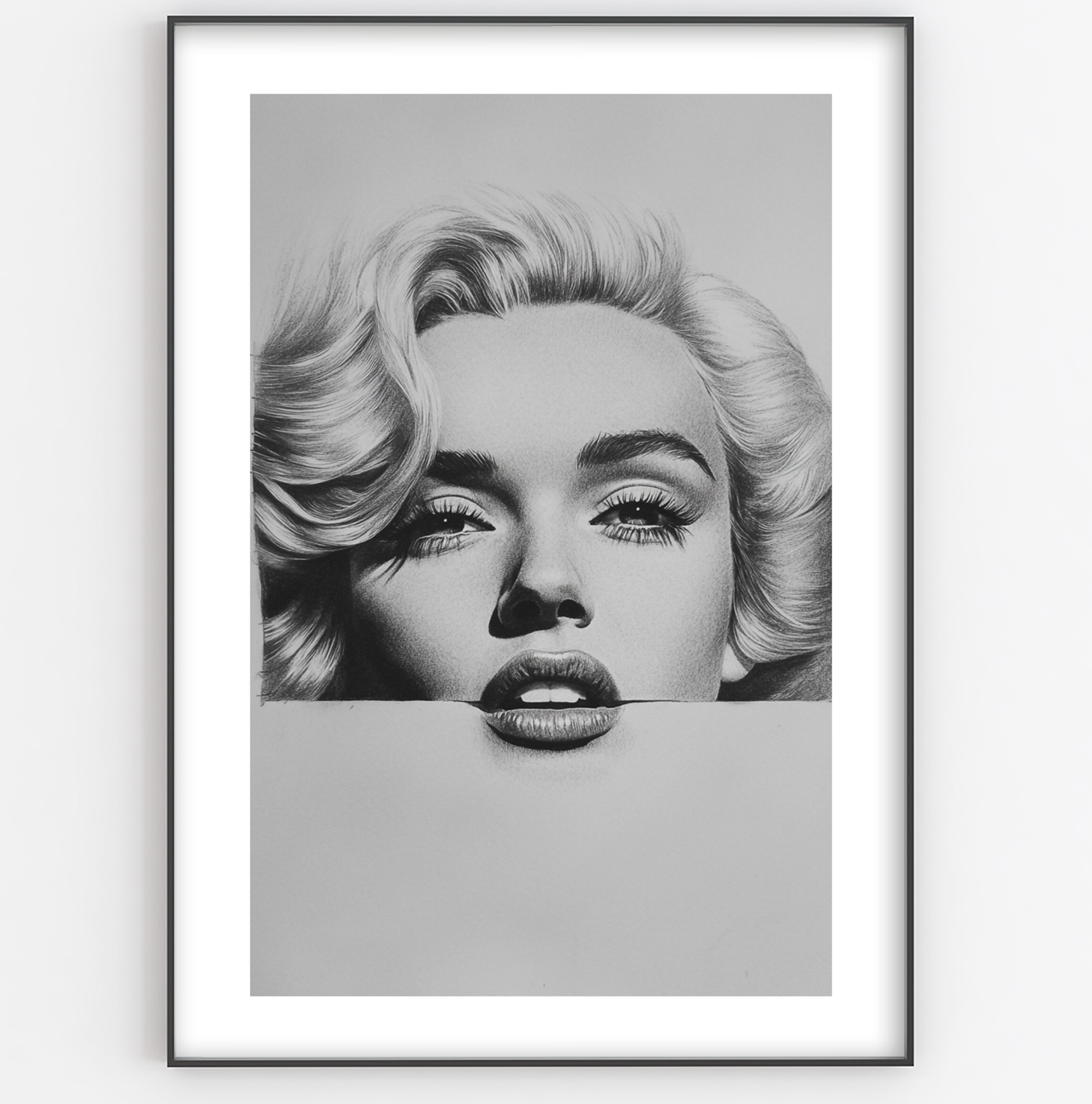 Marilyn Obscure Sketch Print - Gina Ellen Wall Art
