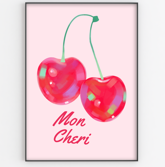 Pink Mon Cheri Print - Gina Ellen Wall Art