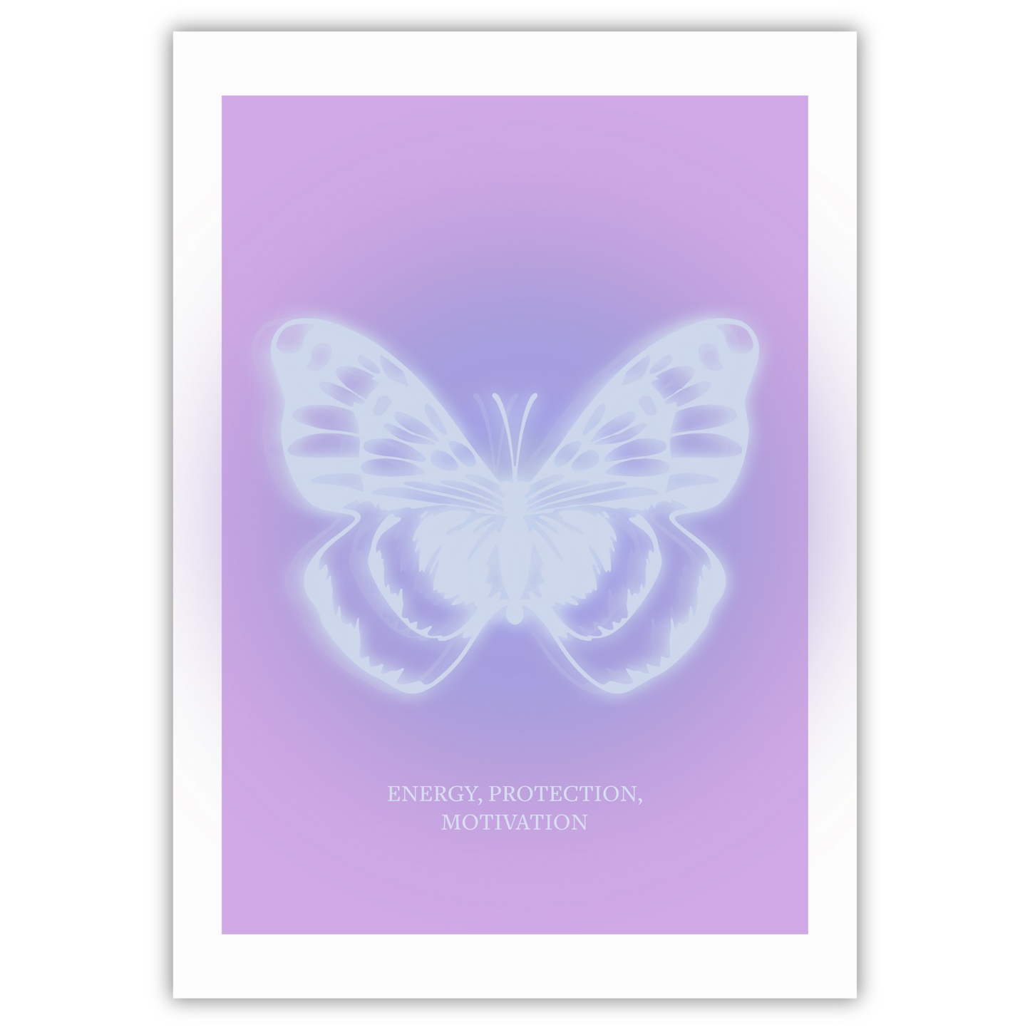Y2K Aesthetic Purple Butterfly Print - Gina Ellen Wall Art