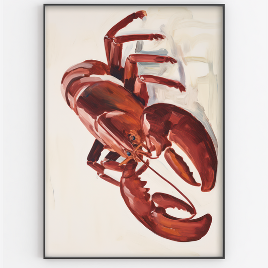 Lobster Watercolour Print - Gina Ellen Wall Art