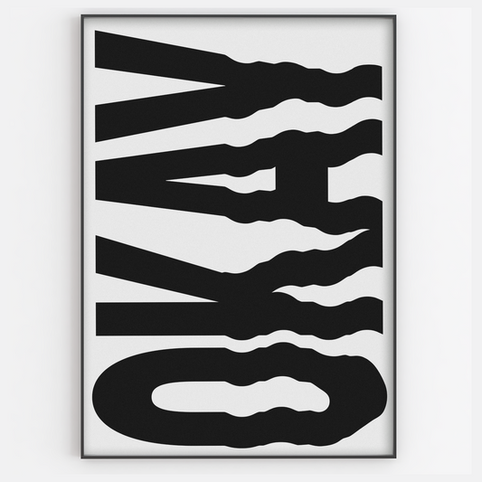 OKAY Typography Print - Gina Ellen Wall Art