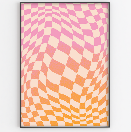 Pink and Orange Gradient Butterfly Print (Copy) - Gina Ellen Wall Art