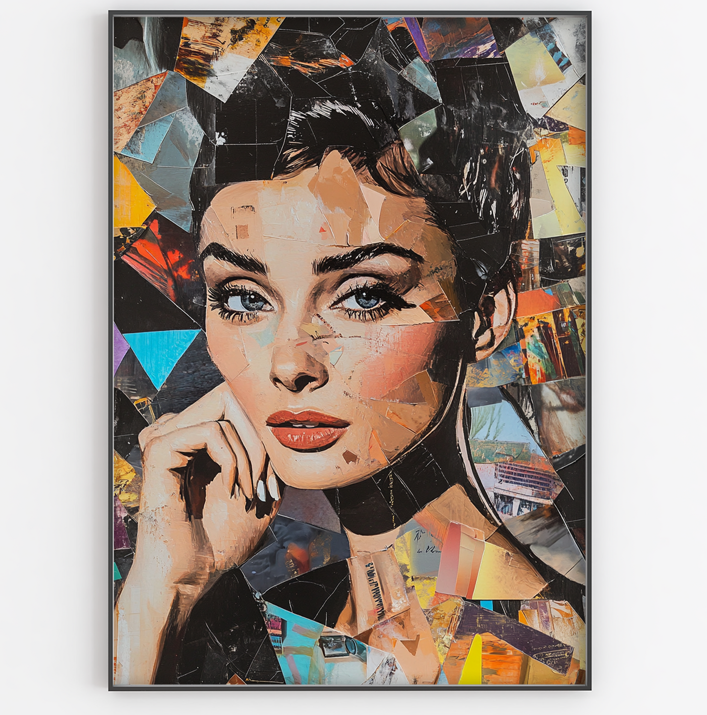 Audrey Hepburn Collage Art Print - Gina Ellen Wall Art