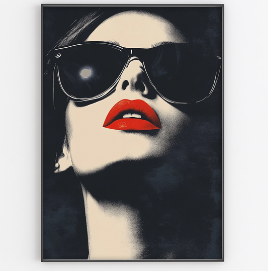 Red Lips Fashion Print - Gina Ellen Wall Art