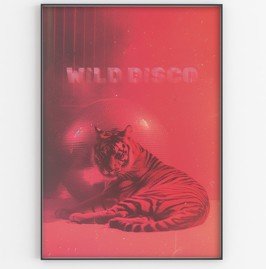Wild Disco Tiger Print - Gina Ellen Wall Art