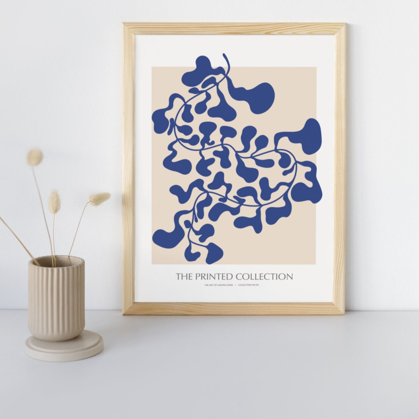 Matisse Inspired Royal Blue Art Print - Gina Ellen Wall Art