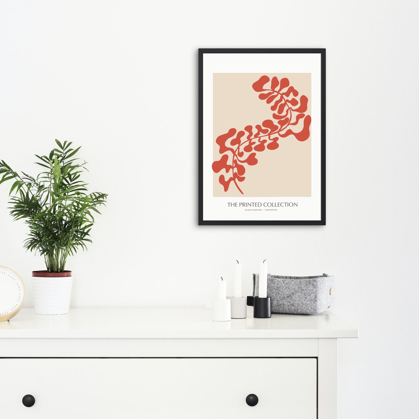 Matisse Inspired Burnt Orange Art Print - Gina Ellen Wall Art