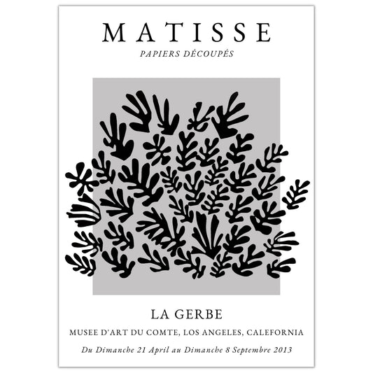 Matisse La Gerbe Abstract Exhibition Grey Print - Gina Ellen Wall Art