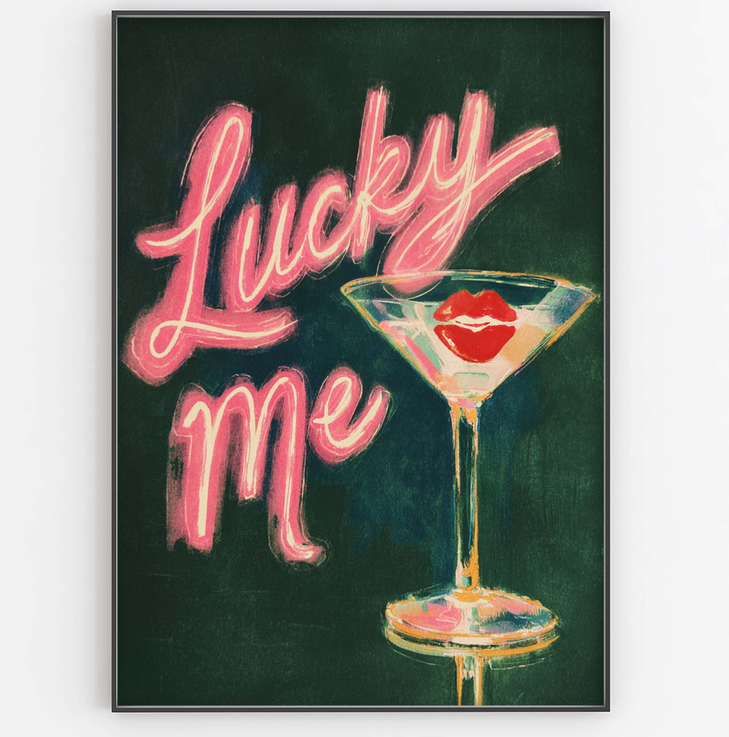 Lucky Me Cocktail Print - Gina Ellen Wall Art